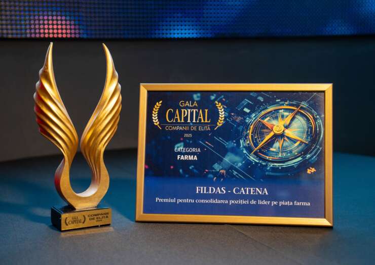 Grupul Fildas-Catena, premiat la Gala Capital „Companii de Elită” 2025, pentru consolidarea poziției de lider